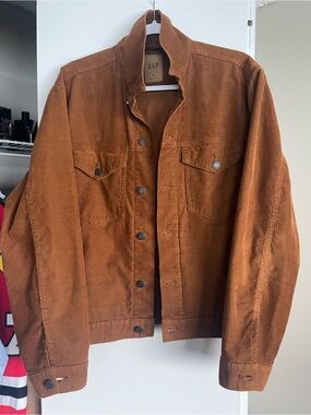 GAP Men’s Corduroy Jacket in Burnt Orange